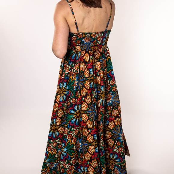 NWT Black Multi-Color Maxi Dress - Picture 4 of 5